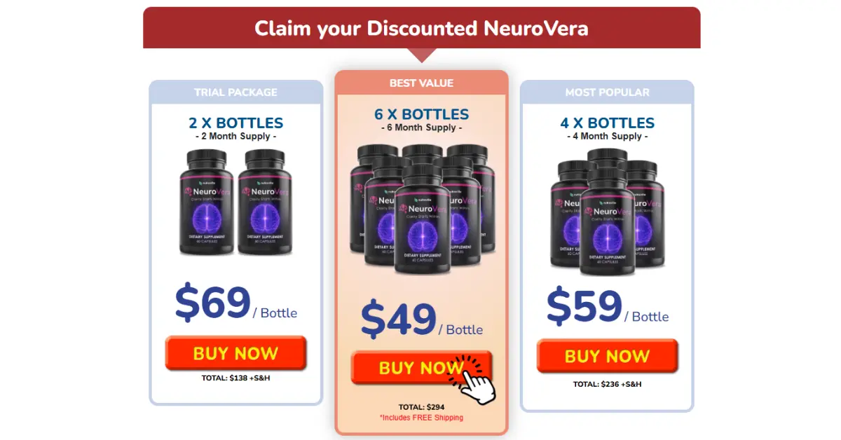 NeuroVera-Pricing