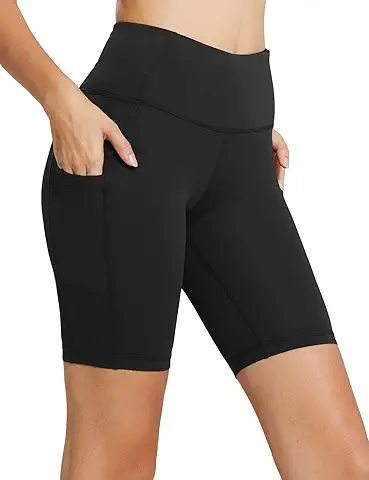 Baleaf High Waist Biker Yoga Shorts