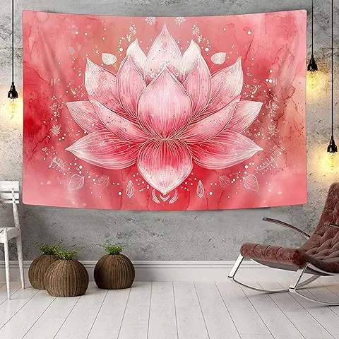Lotus Flower Meditation Tapestry